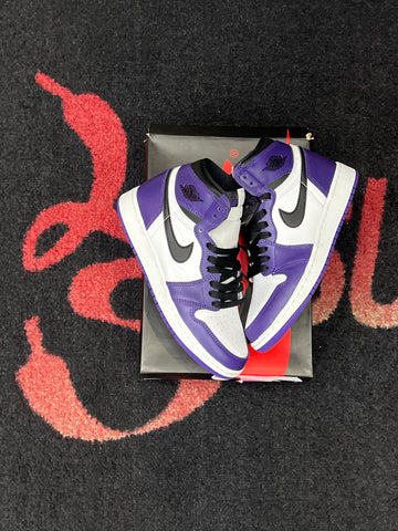 Pre-loved Air Jordan 1 Retro High GS "Court Purple" Sz 5.5y(7w)