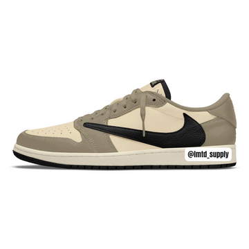 PRE ORDER 2024 Air Jordan 1 Low x Travis Scott "Pale Vanilla"
