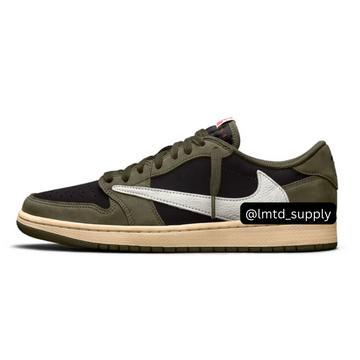 PRE ORDER 2024 Air Jordan 1 Low x Travis Scott "Olive Black"